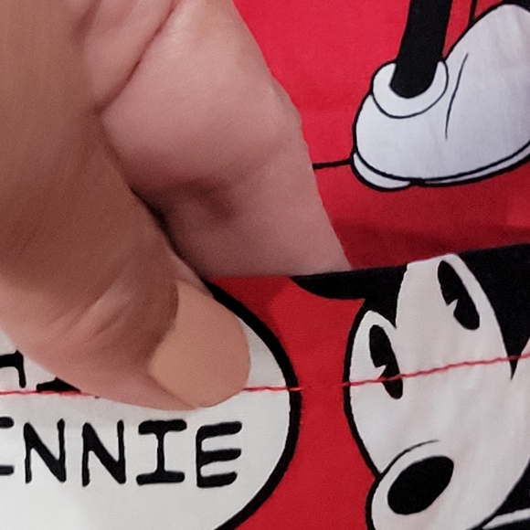 Disney Mickey and Minne Womens sz Lg  Medical Scrub Top Think Mickey - Picture 5 of 8